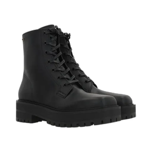Turner Square Toe Lace-Up Boots