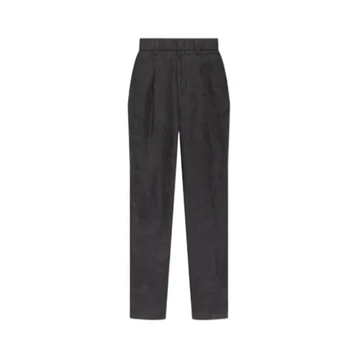 Pleated Straight Leg Trousers