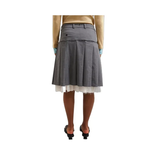 Pleated Midi Skirt