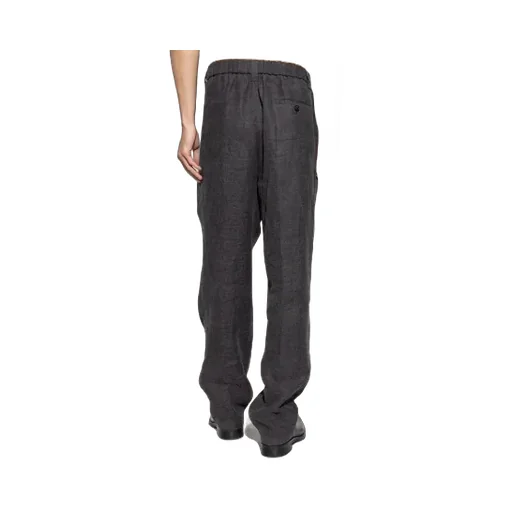 Pleated Straight Leg Trousers