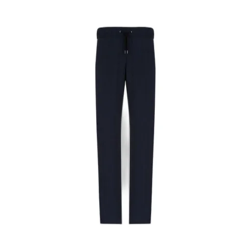 Drawstring Straight-Leg Trousers