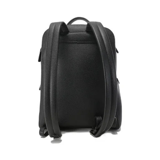 Logo-Stamp Leather Backpack