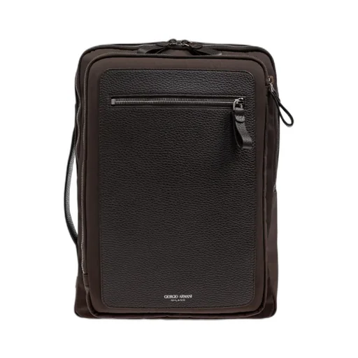 Logo Printed Zipped Backpack