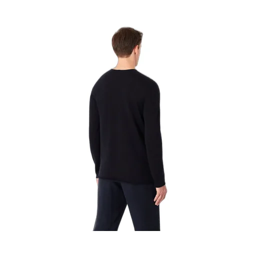 Icon Cashmere Double-Sided Rib Round Neck Sweater