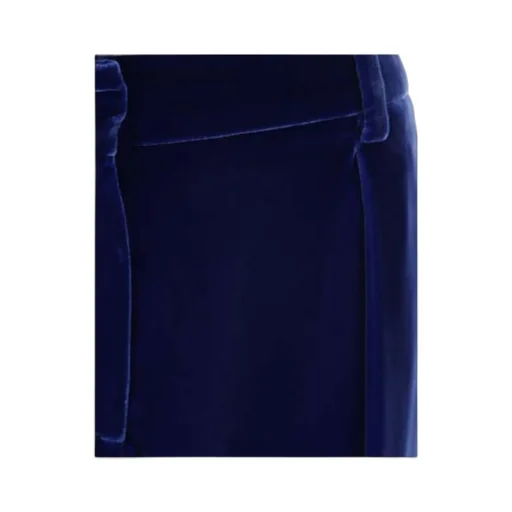 Mid Rise Velvet Trousers