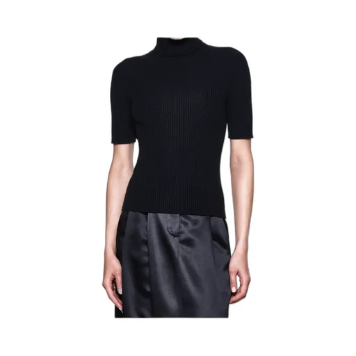 Ribbed Turtleneck Top