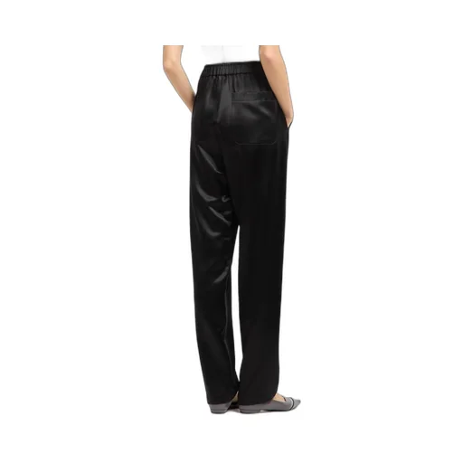 Elastic Waist Silk Trousers