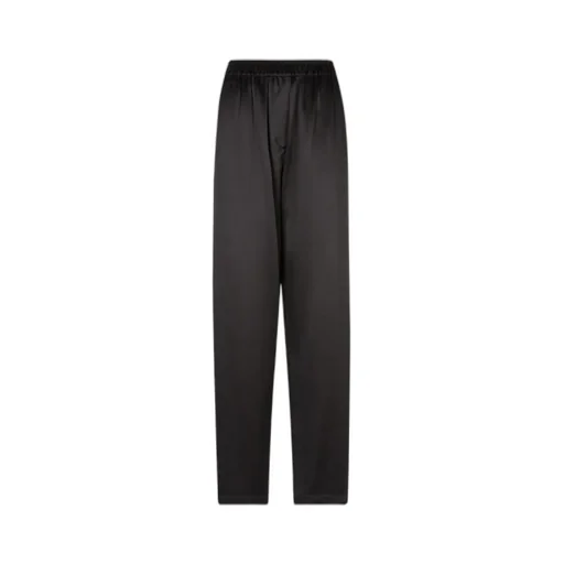 Elastic Waist Silk Trousers
