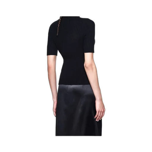Ribbed Turtleneck Top