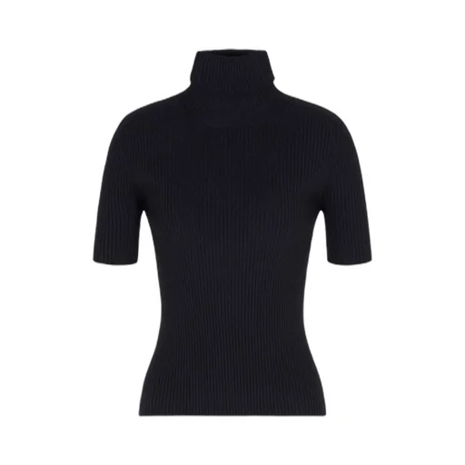 Ribbed Turtleneck Top
