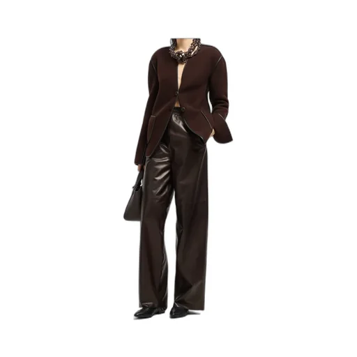 Elasticated Wide-Leg Trousers