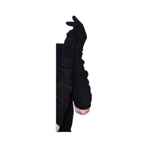 Long Suede Gloves