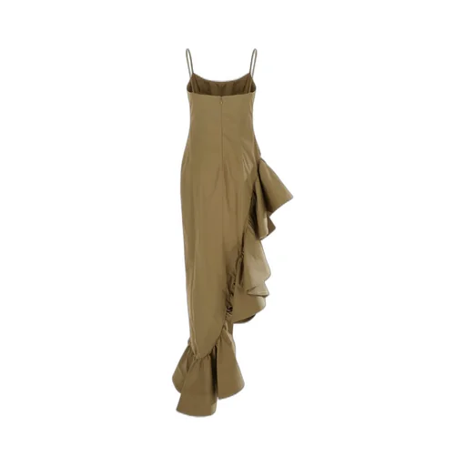 Ruffle-Detail Maxi Dress