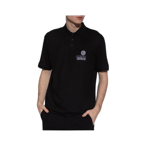 Embroidered-Logo Short-Sleeved Polo Shirt