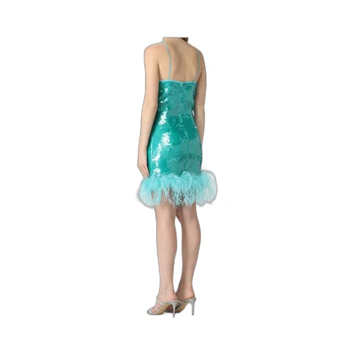 Sequin Embellished Sleeveless Dress