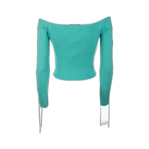 Off-Shoulder Lace-Up Top