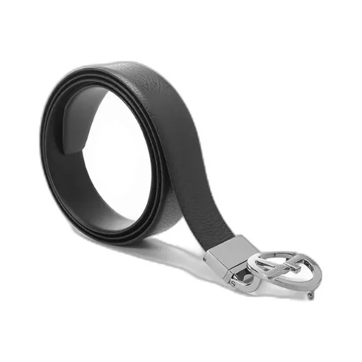 Pebbled-Effect Buckled Belt
