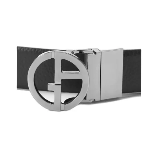 Pebbled-Effect Buckled Belt