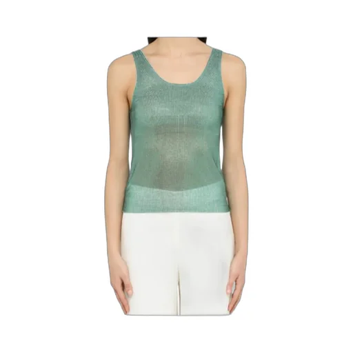 Rhinestone-Embellished Tank Top