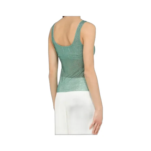 Rhinestone-Embellished Tank Top