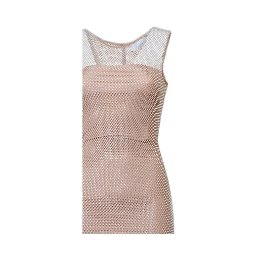 Sleeveless Mesh Maxi Dress