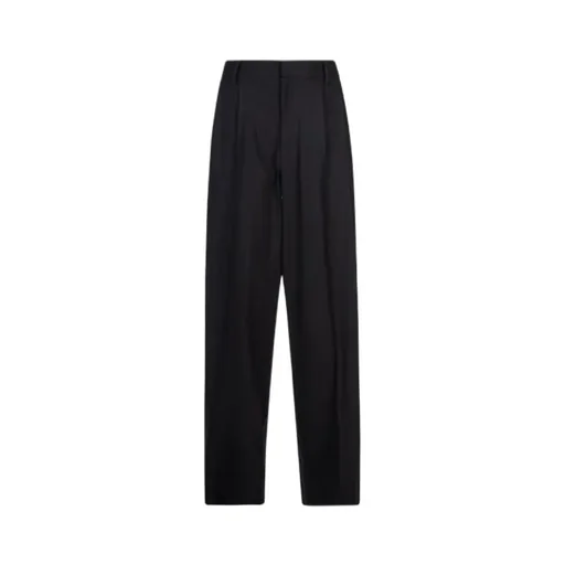 High Waisted Straight Leg Trousers