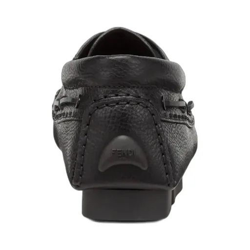 Black Leather Lace-Ups