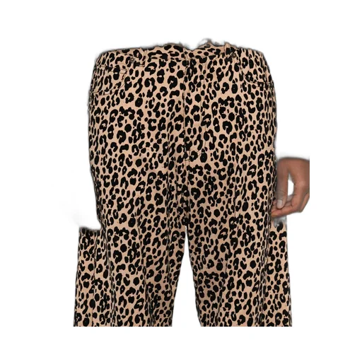 Leopard-Print Jeans
