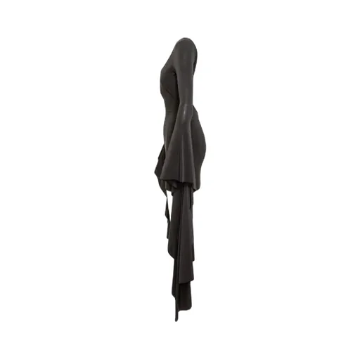 Cut Out Draped Sleeves Mini Dress