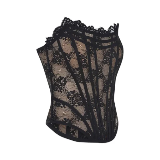 Lace Strapless Top