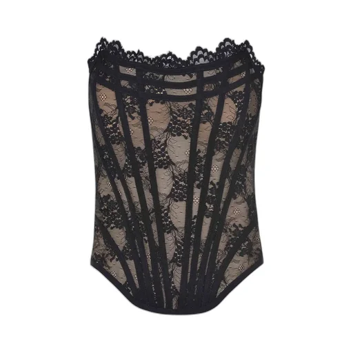 Lace Strapless Top