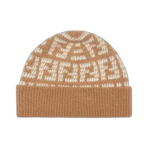 Ff Jacquard Cashmere Hat