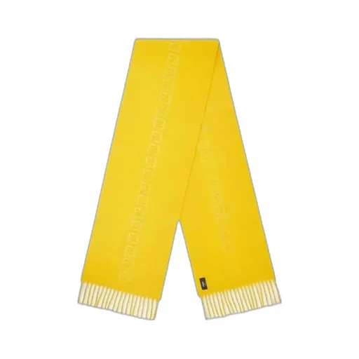 Logo Embossed Fringed Scarf