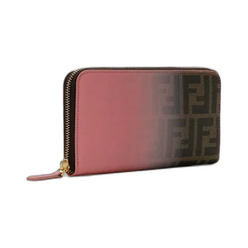 Zippered Logo Wallet