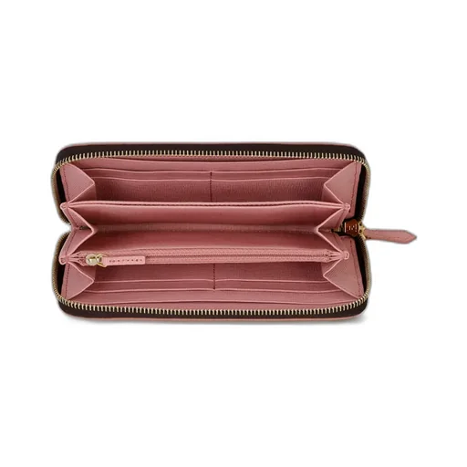 Zippered Logo Wallet