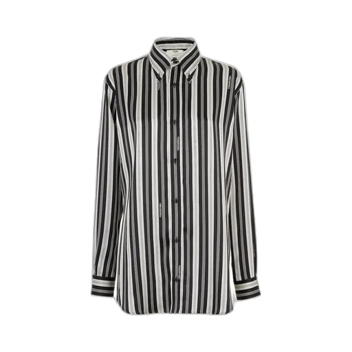 Striped Collared Long-Sleeve Shirt