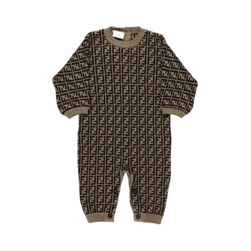 Ff Intarsia Knitted Playsuit