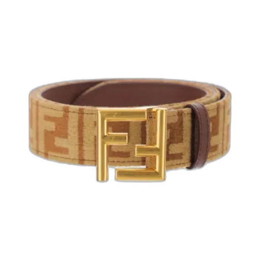 Logo Plaque Monogram Buckle Belt