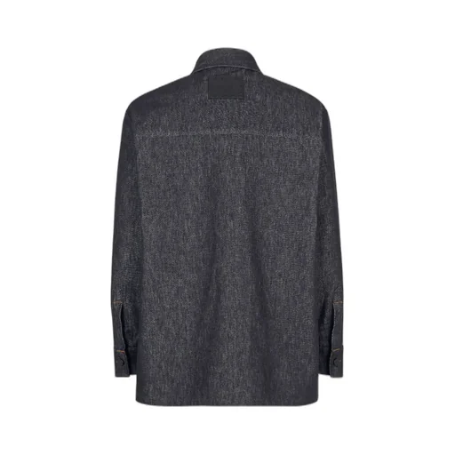 Long Sleeved Buttoned Denim Jacket