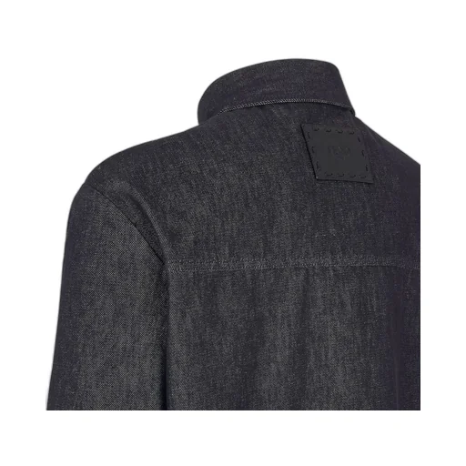 Long Sleeved Buttoned Denim Jacket