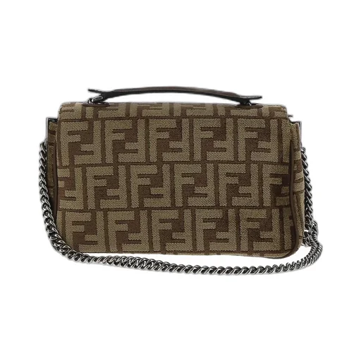 Baguette Monogram Jacquard Midi Shoulder Bag