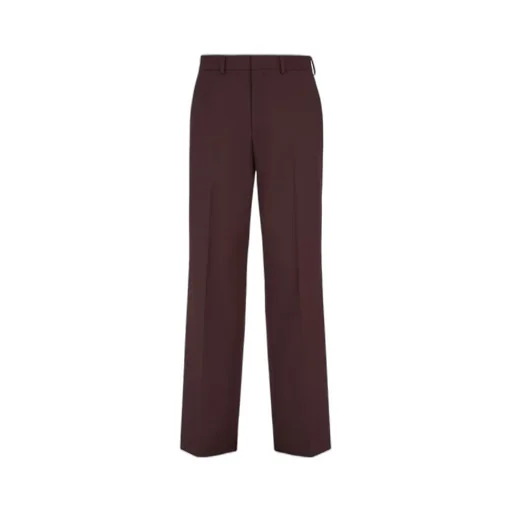 Burgundy Wool Trousers