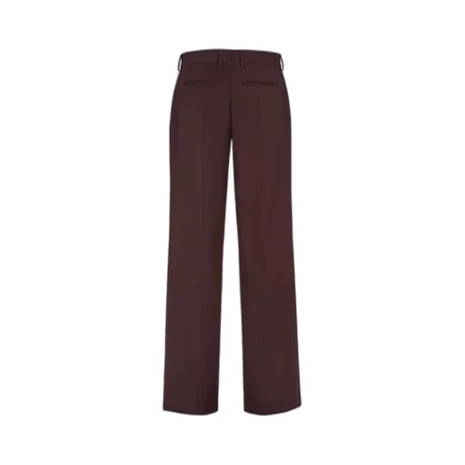 Burgundy Wool Trousers