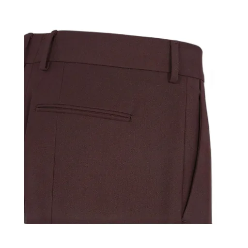 Burgundy Wool Trousers