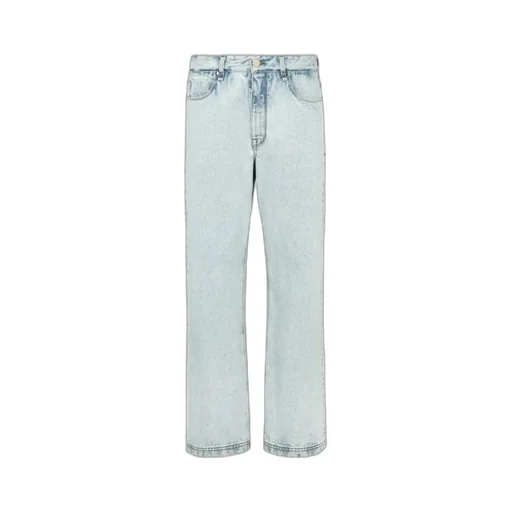 Logo Patch Straight-Leg Jeans