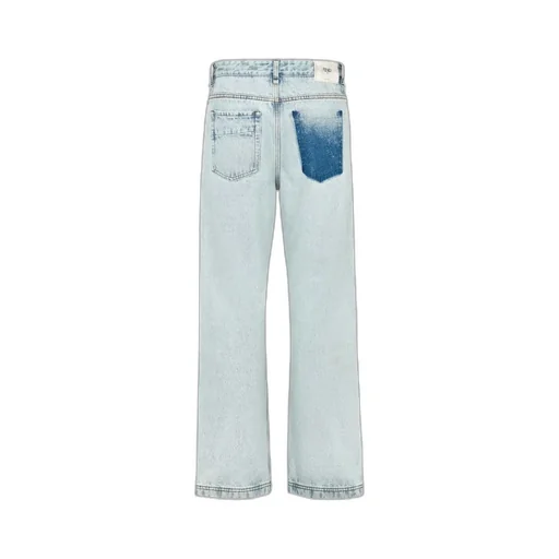 Logo Patch Straight-Leg Jeans