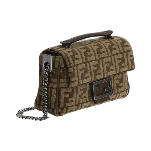 Baguette Monogram Jacquard Midi Shoulder Bag