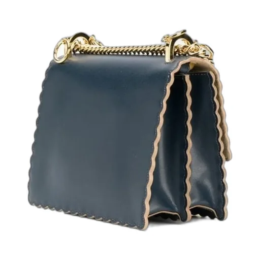 Kan I Fan Leather Shoulder Bag