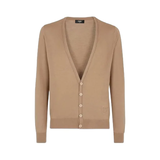 V-Neck Buttoned Knitted Cardigan