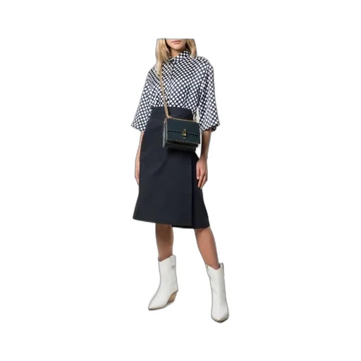 Kan I Fan Leather Shoulder Bag